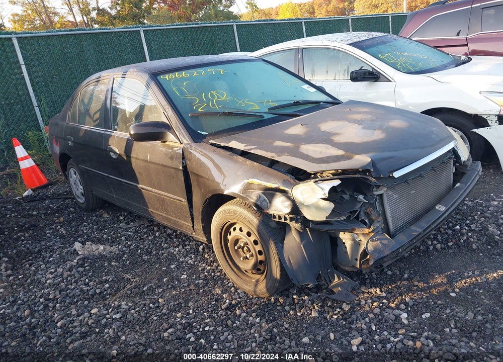 2001 HONDA CIVIC LX VIN: JHMES16561S012344