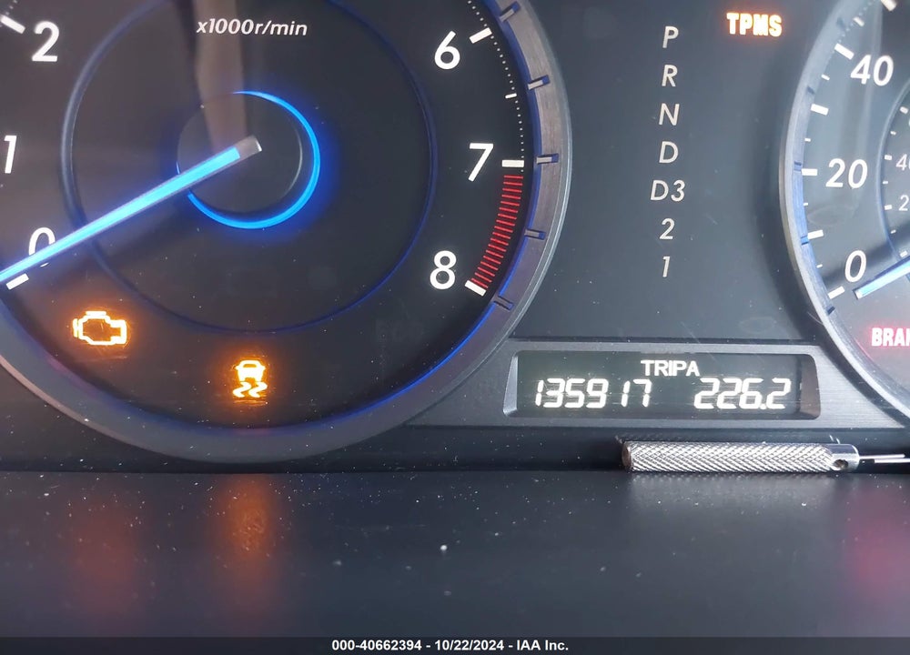 2012 HONDA CROSSTOUR 2.4 EX-L VIN: 5J6TF3H53CL002500