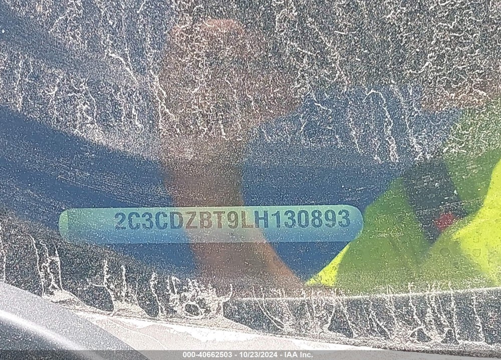 2020 DODGE CHALLENGER R/T VIN: 2C3CDZBT9LH130893