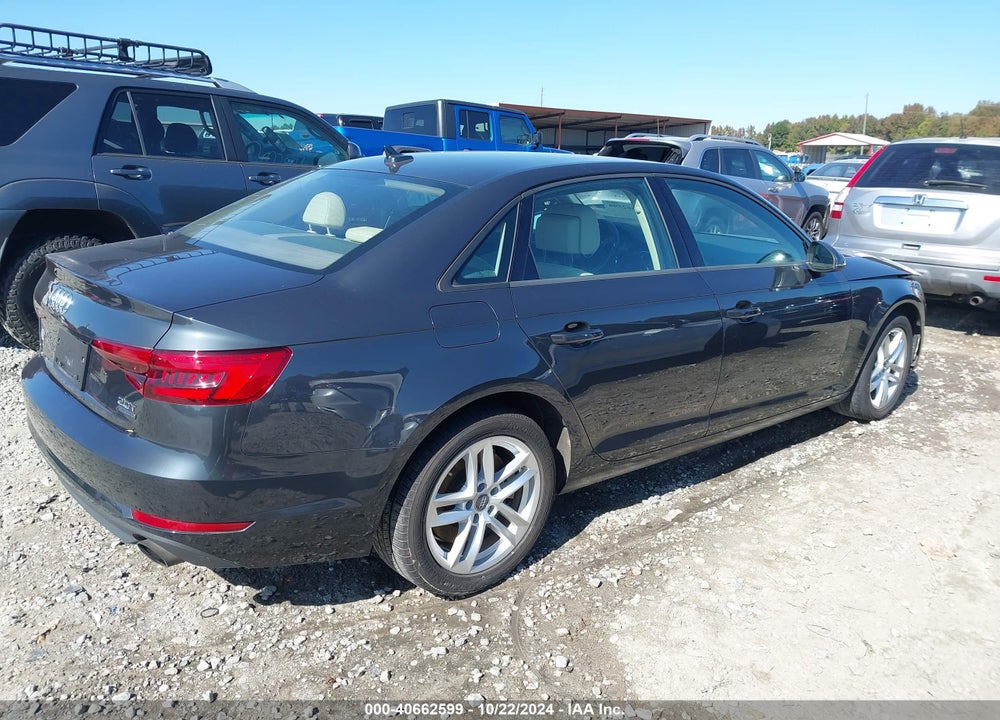 2017 AUDI A4 2.0T PREMIUM VIN: WAUANAF49HN064376
