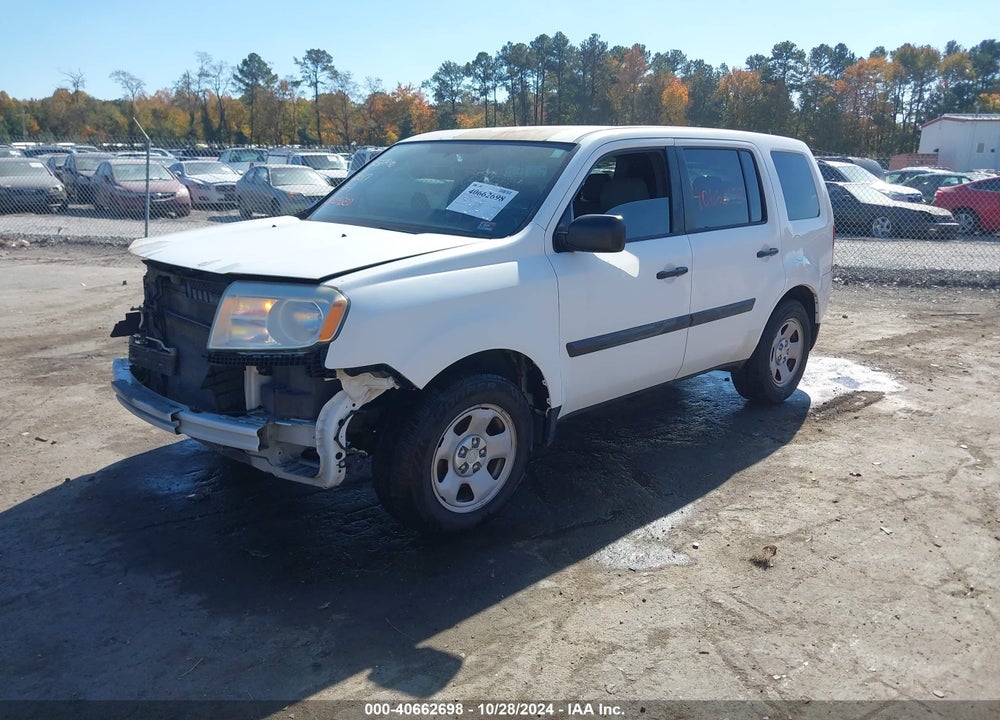 2013 HONDA PILOT LX VIN: 5FNYF4H28DB035214