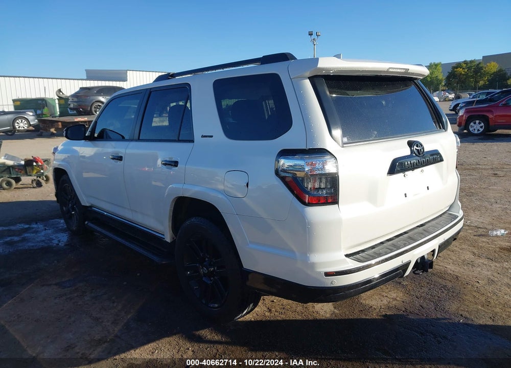 2019 TOYOTA 4RUNNER LIMITED NIGHTSHADE VIN: JTEBU5JR0K5726627
