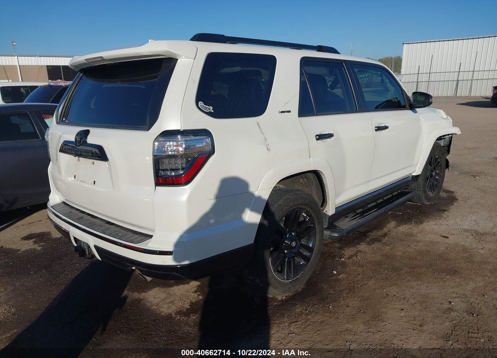 2019 TOYOTA 4RUNNER LIMITED NIGHTSHADE VIN: JTEBU5JR0K5726627