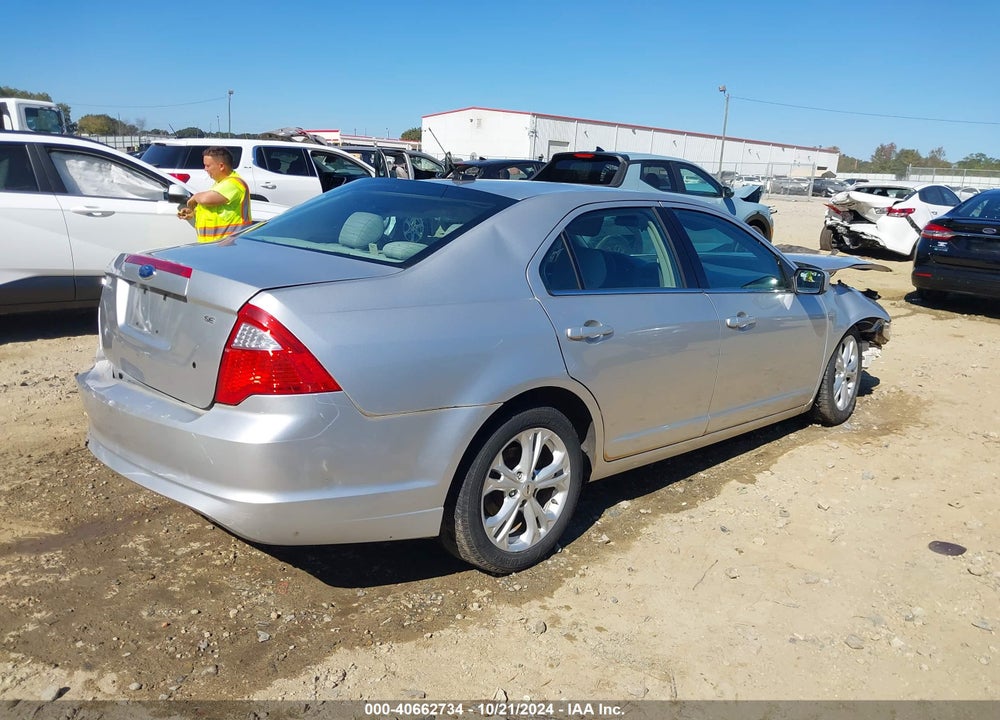 2012 FORD FUSION SE VIN: 3FAHP0HA2CR134885
