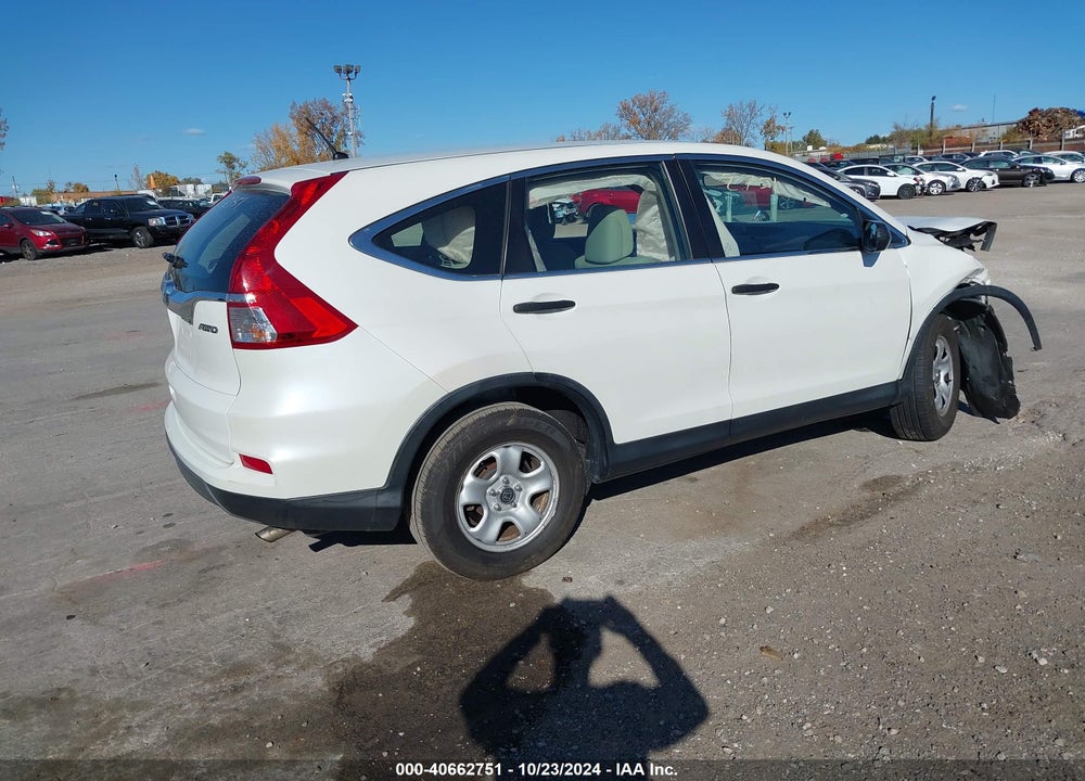 2015 HONDA CR-V LX VIN: 5J6RM4H39FL105753