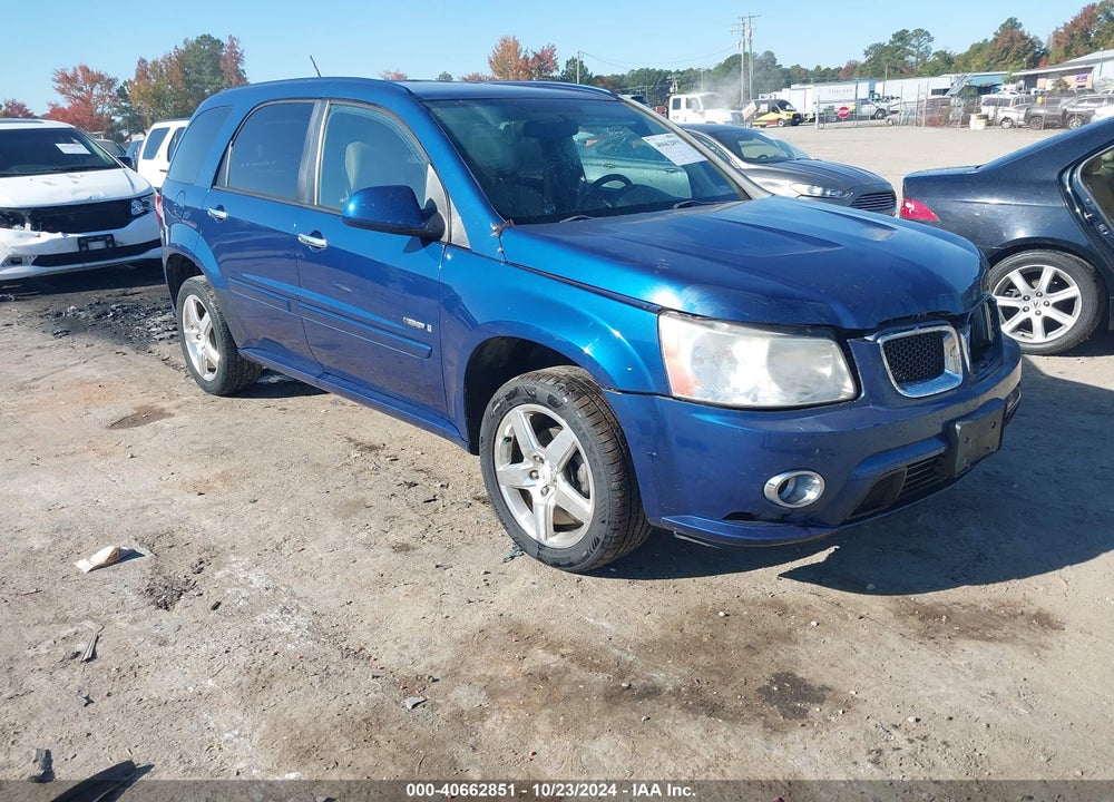 2008 PONTIAC TORRENT GXP VIN: 2CKDL537986021360