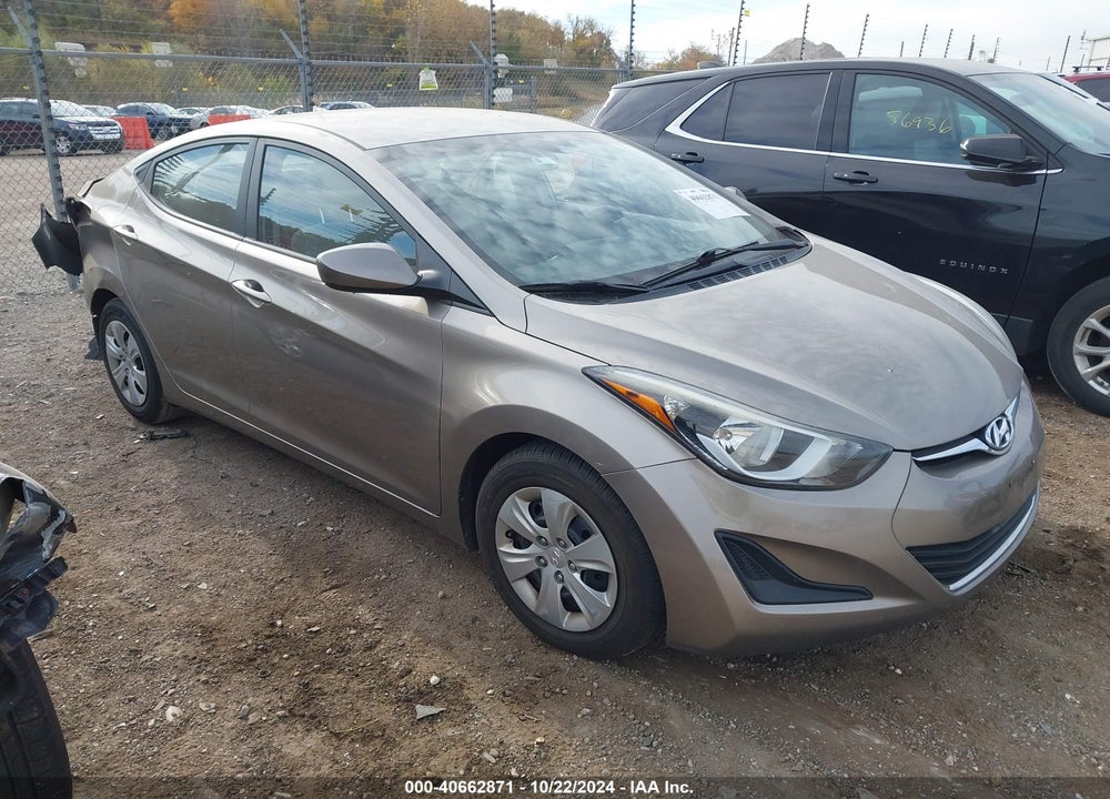 2016 HYUNDAI ELANTRA SE VIN: 5NPDH4AE9GH699198