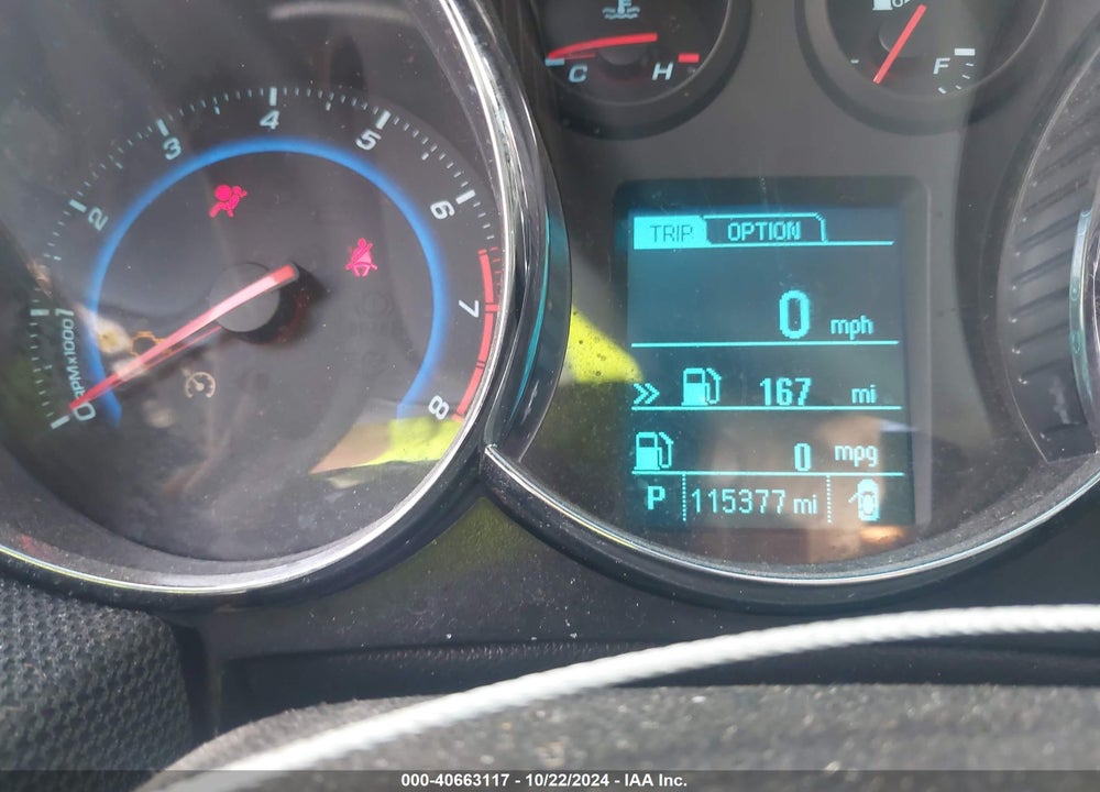 2015 CHEVROLET CRUZE 1LT AUTO VIN: 1G1PC5SB7F7177994
