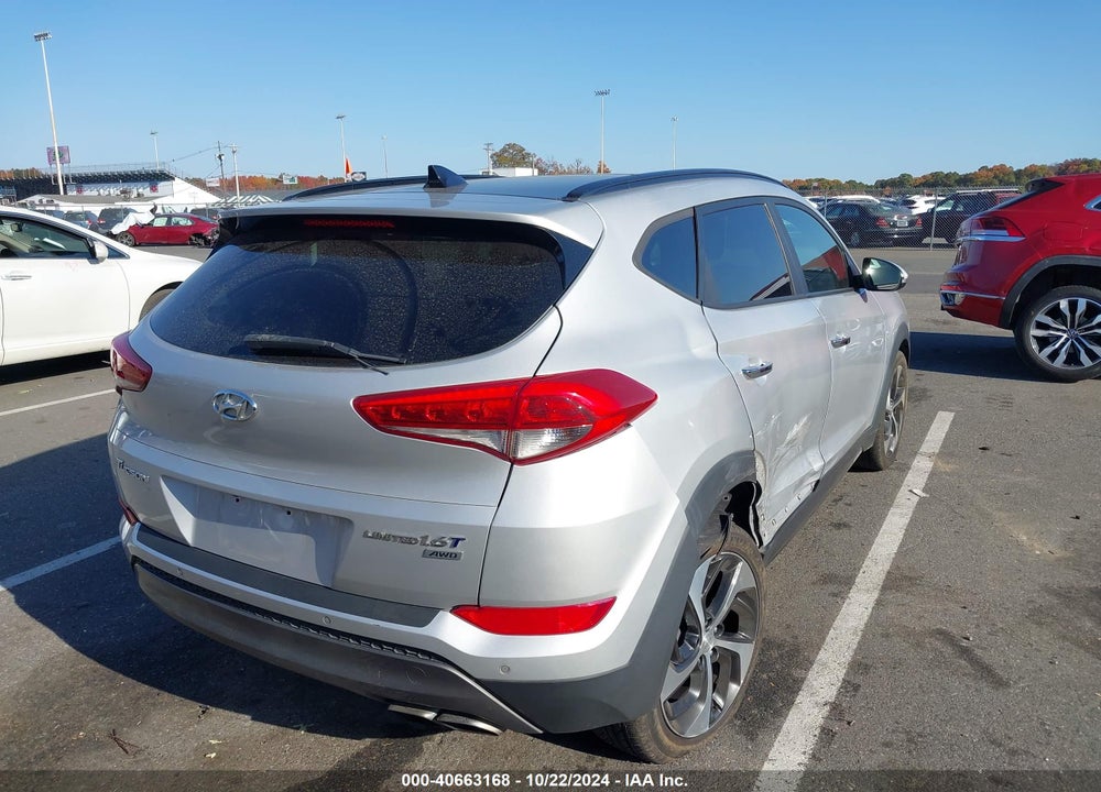 2016 HYUNDAI TUCSON LIMITED VIN: KM8J3CA28GU128370