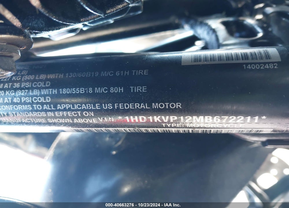 2021 HARLEY-DAVIDSON FLHRXS VIN: 1HD1KVP12MB672211