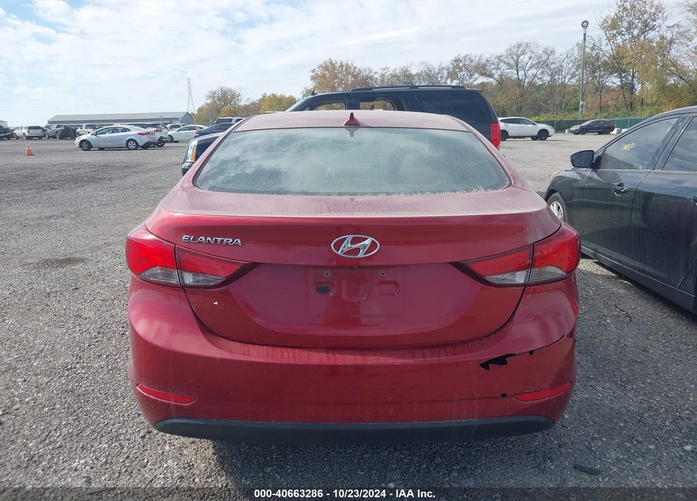 2016 HYUNDAI ELANTRA SE VIN: 5NPDH4AE0GH655459