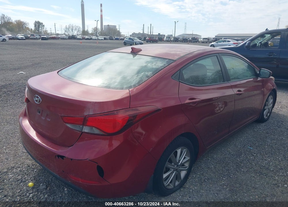 2016 HYUNDAI ELANTRA SE VIN: 5NPDH4AE0GH655459