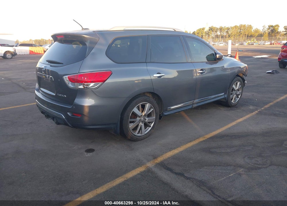 2015 NISSAN PATHFINDER PLATINUM VIN: 5N1AR2MN2FC669059