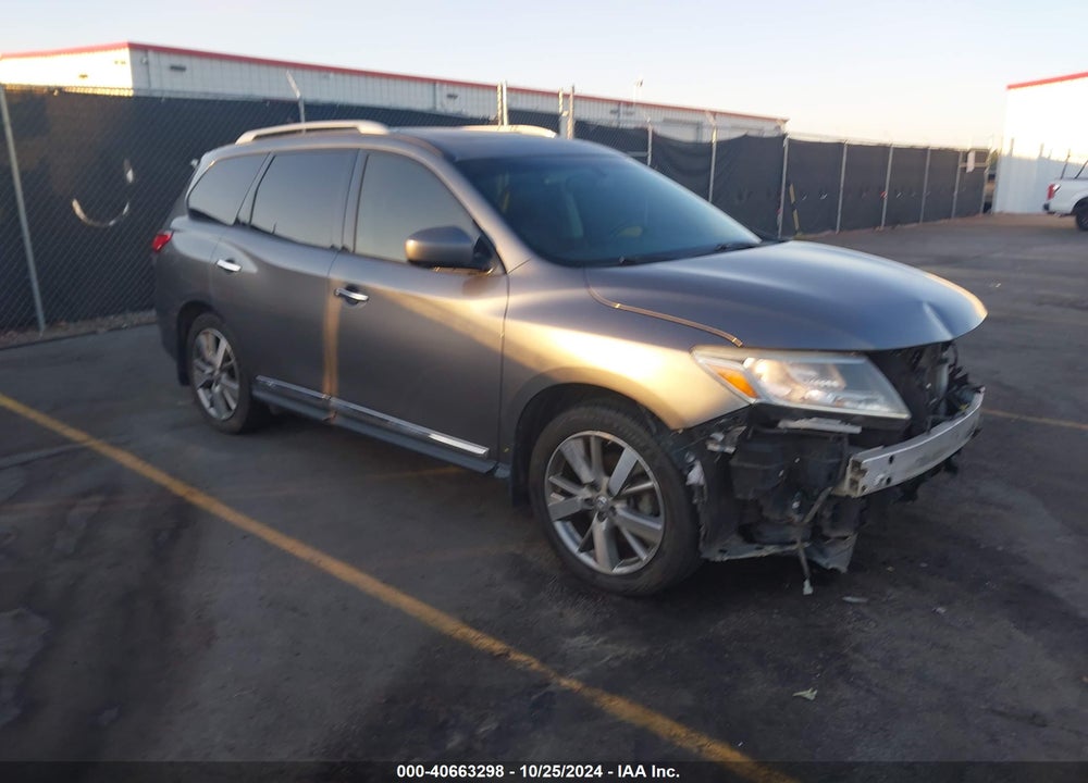 2015 NISSAN PATHFINDER PLATINUM VIN: 5N1AR2MN2FC669059