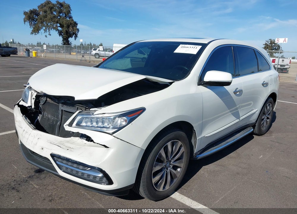 2015 ACURA MDX TECHNOLOGY PKG W/ENTERTAINMENT PKG VIN: 5FRYD4H66FB032919