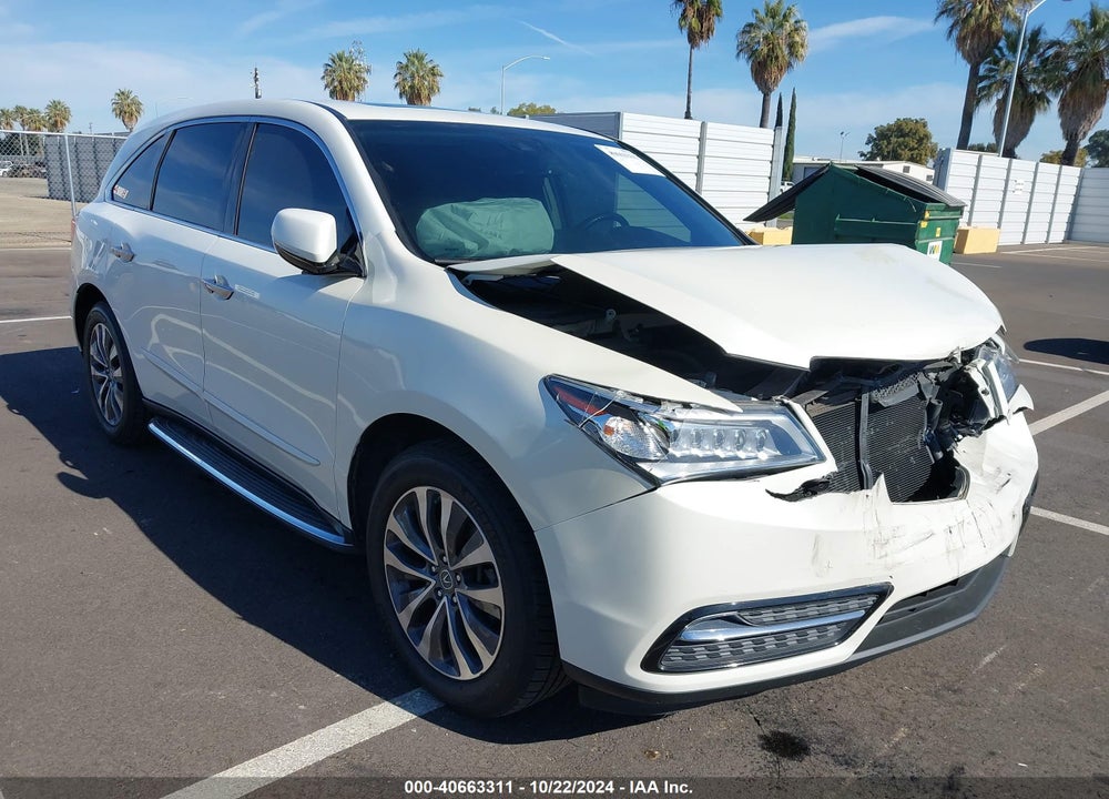 2015 ACURA MDX TECHNOLOGY PKG W/ENTERTAINMENT PKG VIN: 5FRYD4H66FB032919