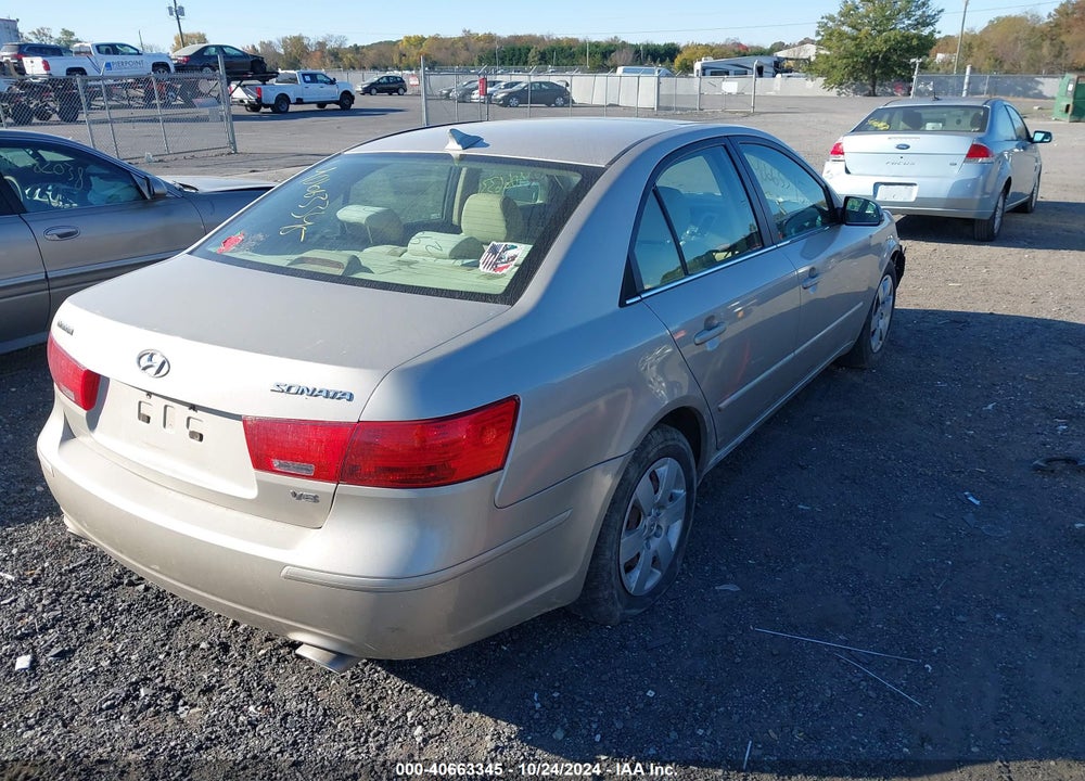 2009 HYUNDAI SONATA GLS V6 VIN: 5NPET46F99H462993