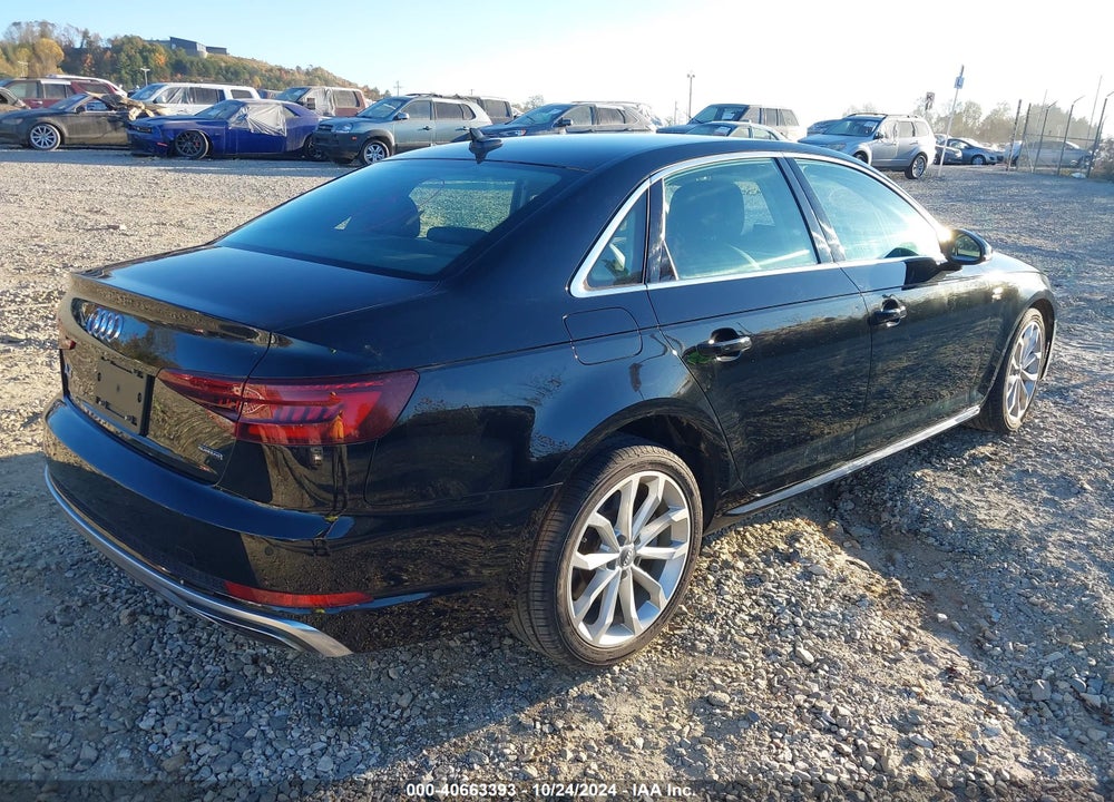 2019 AUDI A4 45 PREMIUM VIN: WAUENAF41KA118687