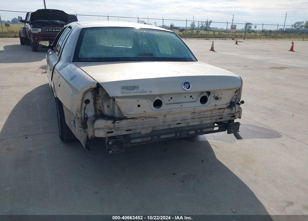 2008 MERCURY GRAND MARQUIS LS VIN: 2MEFM75V58X631463