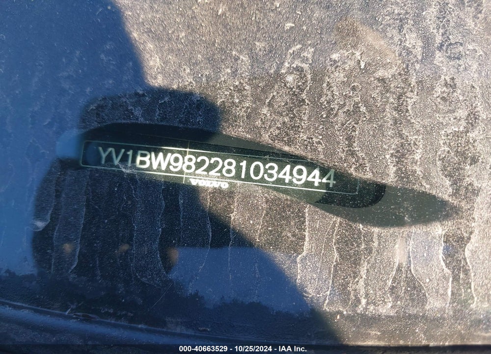 2008 VOLVO V70 3.2 VIN: YV1BW982281034944