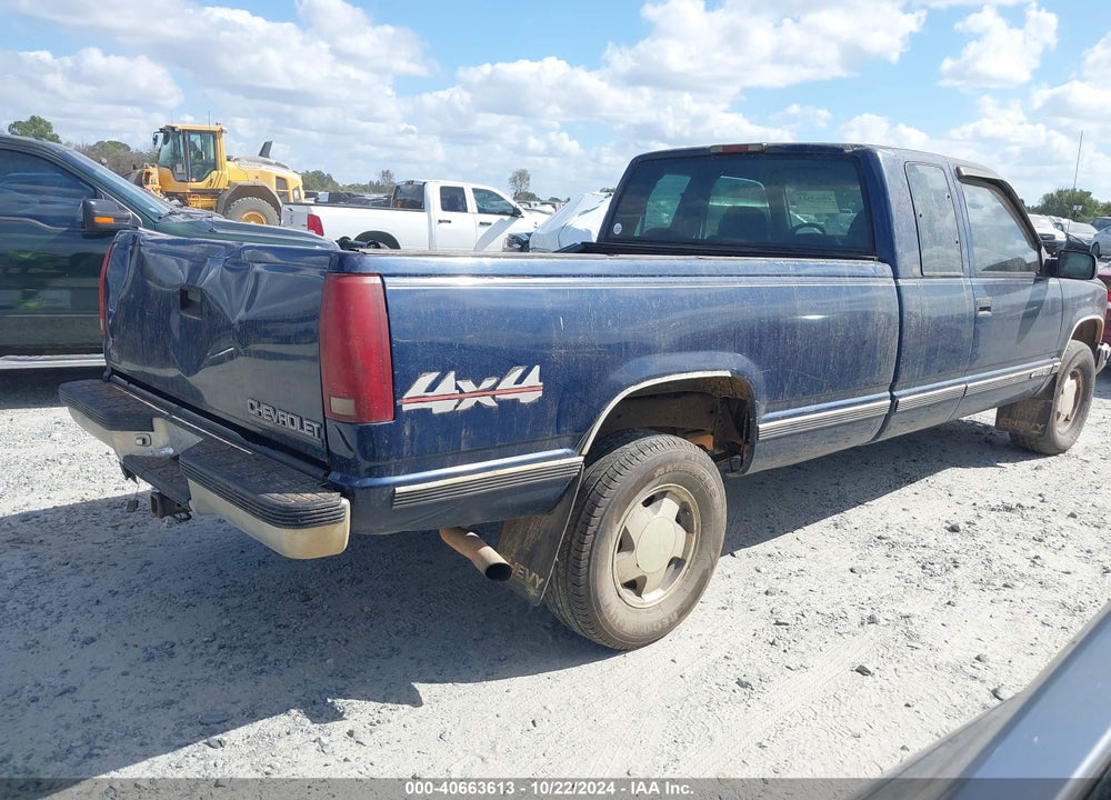 1998 CHEVROLET C/K 1500 SILVERADO FLEETSIDE VIN: 1GCEK19M4WE231944