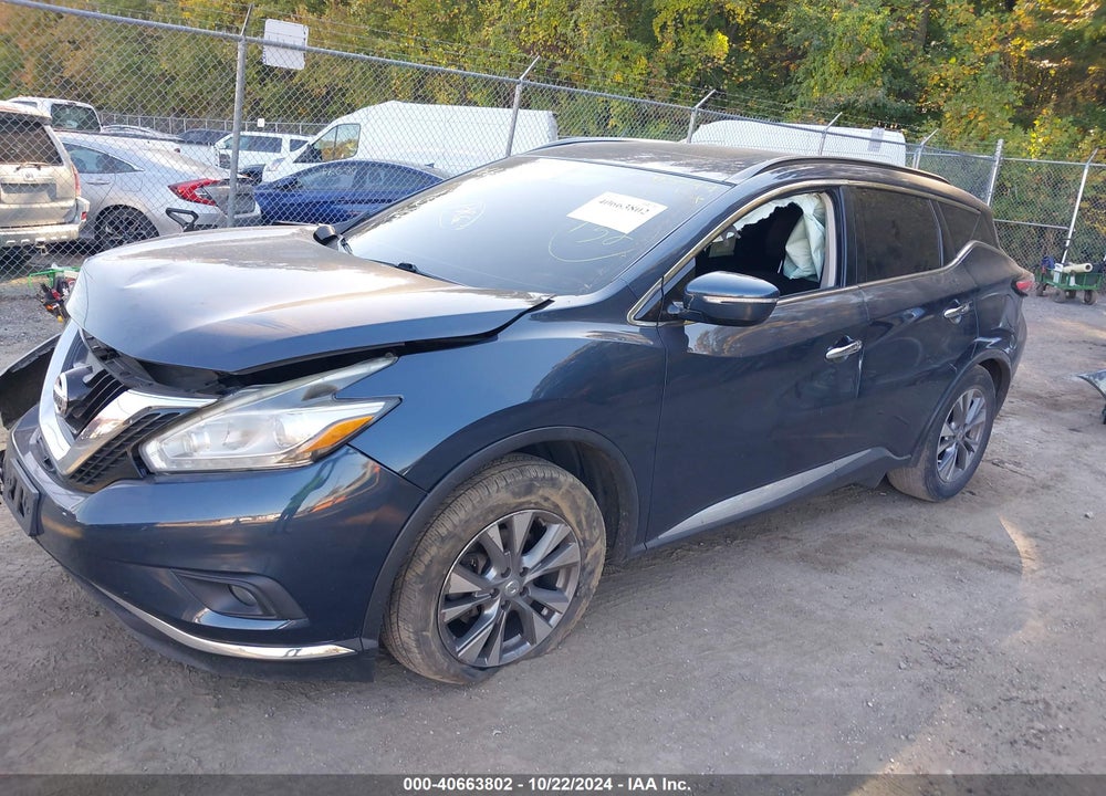 2015 NISSAN MURANO SV VIN: 5N1AZ2MG8FN243883