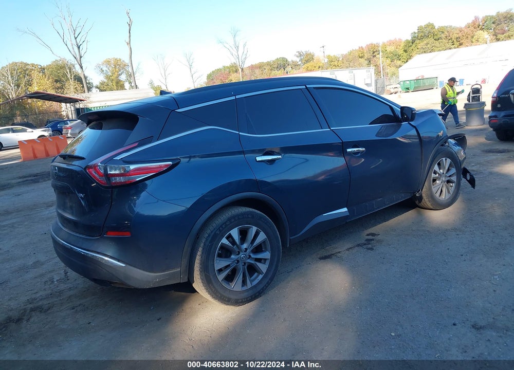 2015 NISSAN MURANO SV VIN: 5N1AZ2MG8FN243883