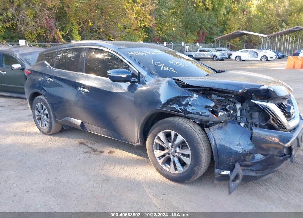 2015 NISSAN MURANO SV VIN: 5N1AZ2MG8FN243883