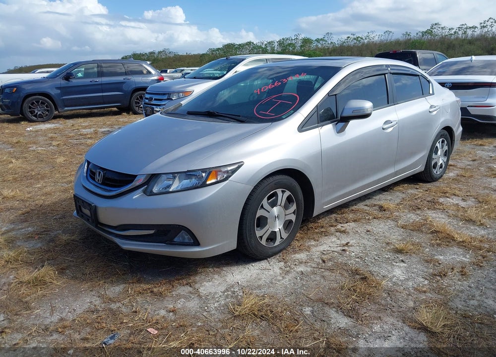 2013 HONDA CIVIC HYBRID VIN: 19XFB4F32DE002911