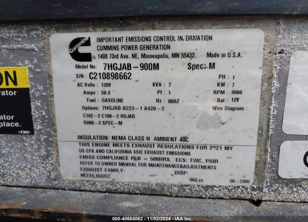 2021 FORD F53 VIN: 1F66F5DN3M0A07352