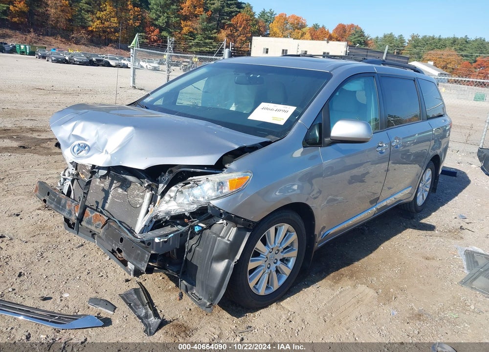 2012 TOYOTA SIENNA XLE LIMITED VIN: 5TDDK3DC7CS046668