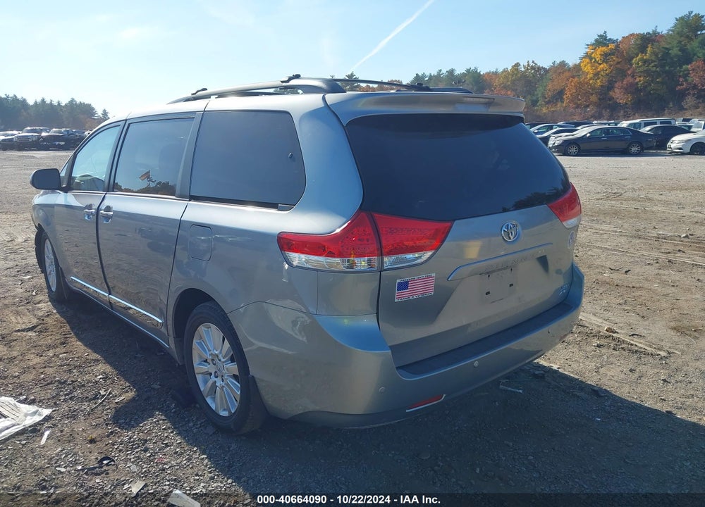 2012 TOYOTA SIENNA XLE LIMITED VIN: 5TDDK3DC7CS046668