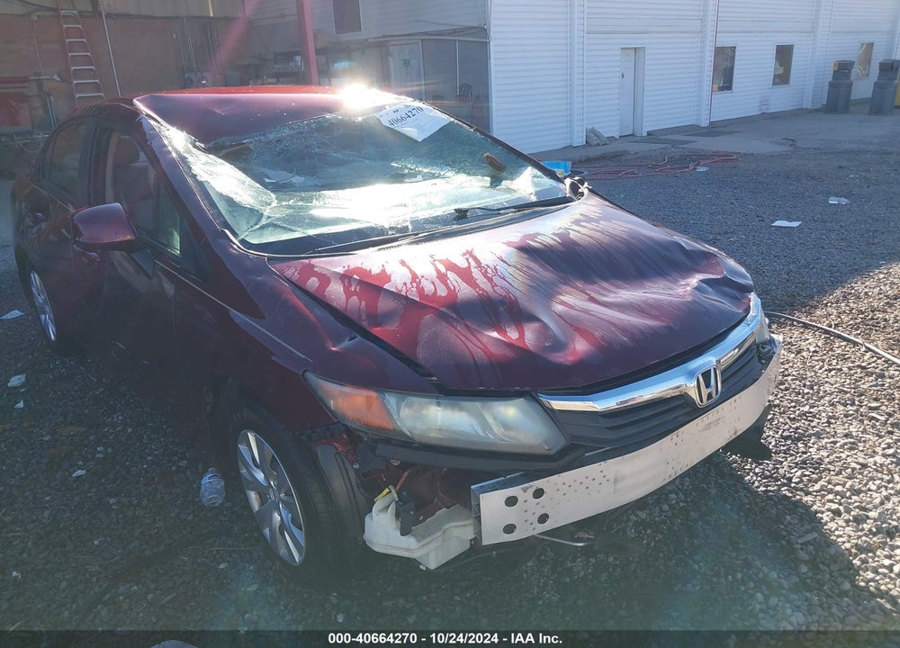2012 HONDA CIVIC SDN LX VIN: 2HGFB2F51CH515416