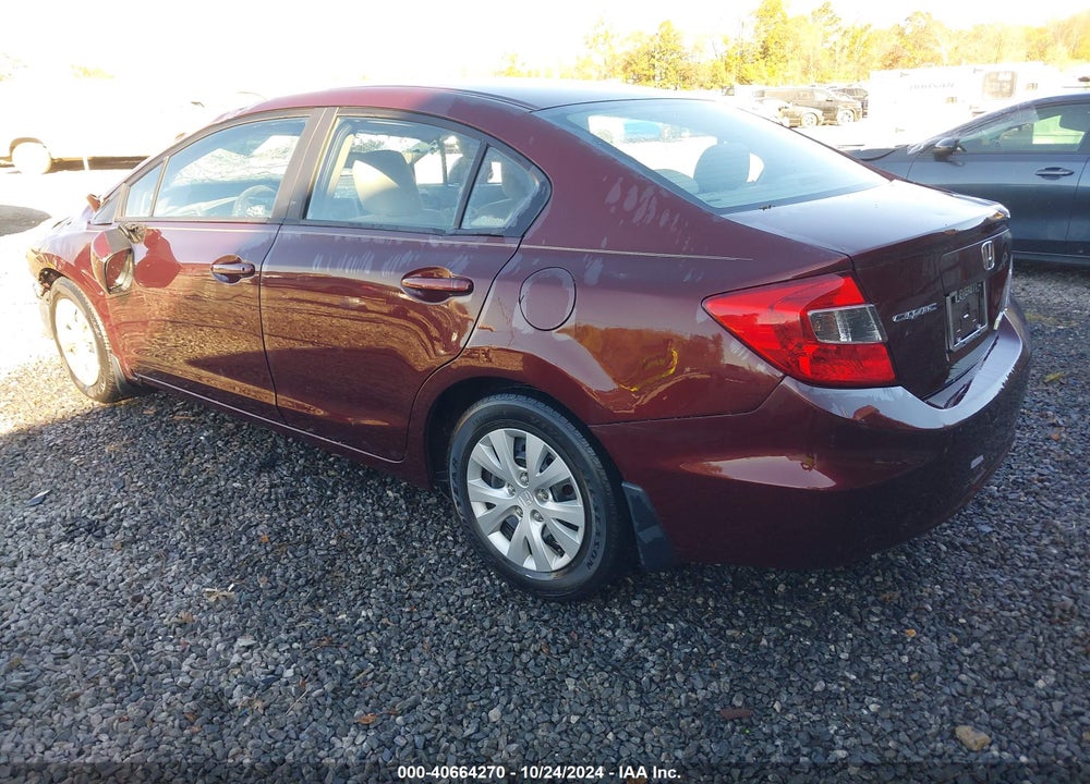 2012 HONDA CIVIC SDN LX VIN: 2HGFB2F51CH515416