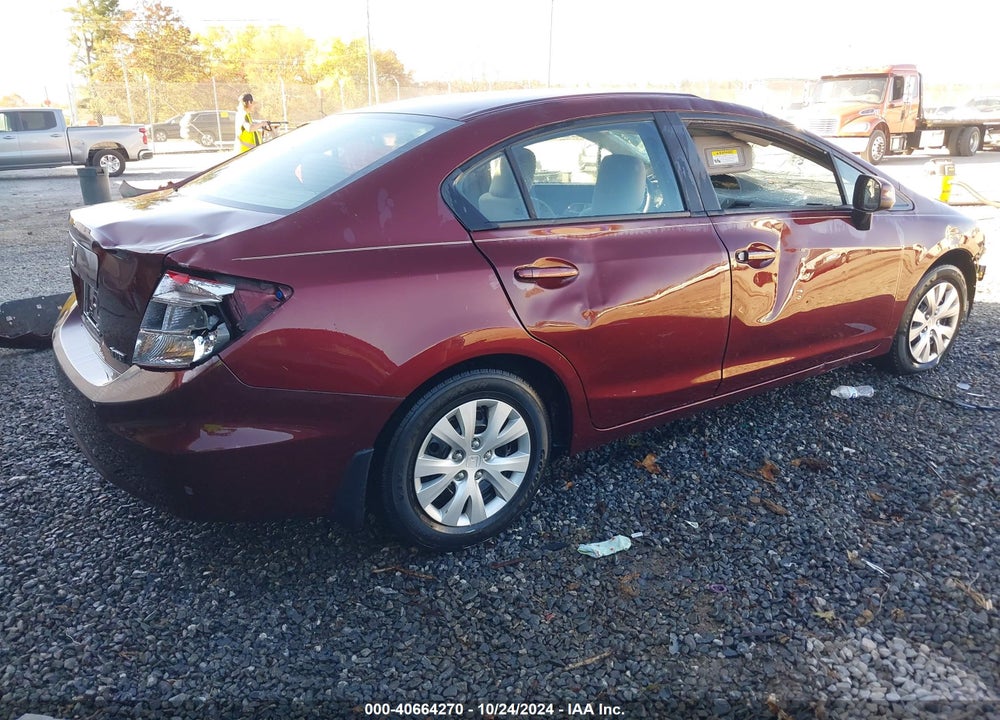 2012 HONDA CIVIC SDN LX VIN: 2HGFB2F51CH515416