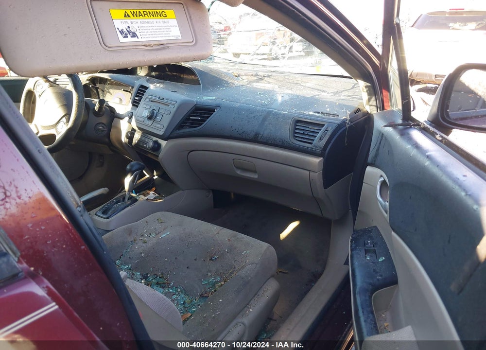 2012 HONDA CIVIC SDN LX VIN: 2HGFB2F51CH515416