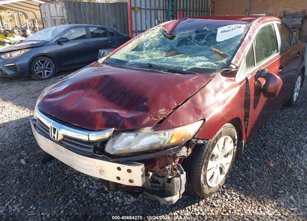 2012 HONDA CIVIC SDN LX VIN: 2HGFB2F51CH515416
