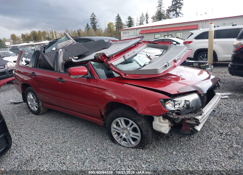 2008 SUBARU FORESTER SPORTS 2.5X VIN: JF1SG66678H712351