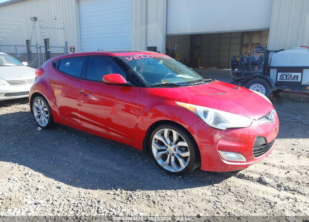 2012 HYUNDAI VELOSTER BASE W/GRAY VIN: KMHTC6AD4CU080095