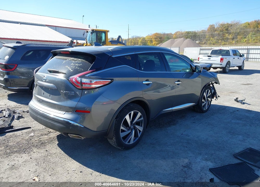 2018 NISSAN MURANO PLATINUM VIN: 5N1AZ2MH0JN201256