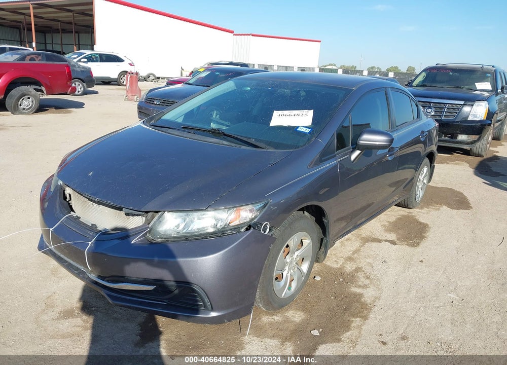 2014 HONDA CIVIC LX VIN: 2HGFB2F55EH524400