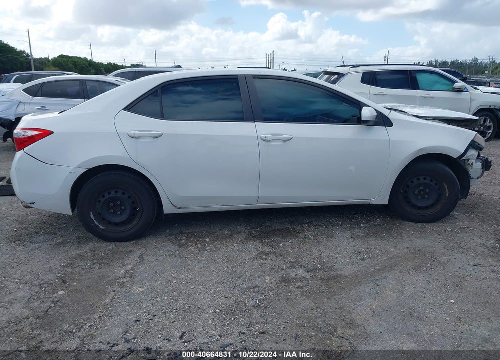 2014 TOYOTA COROLLA L VIN: 2T1BURHE8EC072725