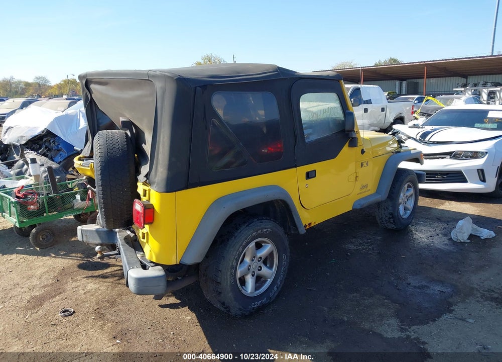2004 JEEP WRANGLER X VIN: 1J4FA39S74P715880