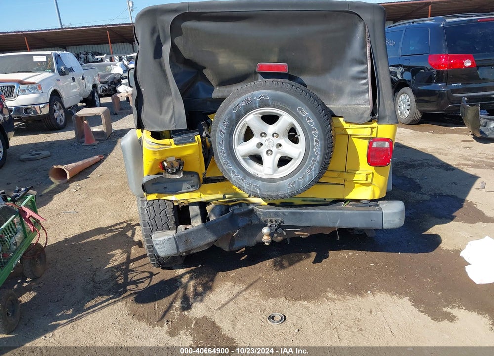 2004 JEEP WRANGLER X VIN: 1J4FA39S74P715880