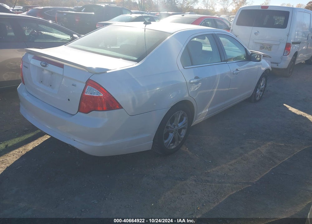 2012 FORD FUSION SE VIN: 3FAHP0HA6CR361416