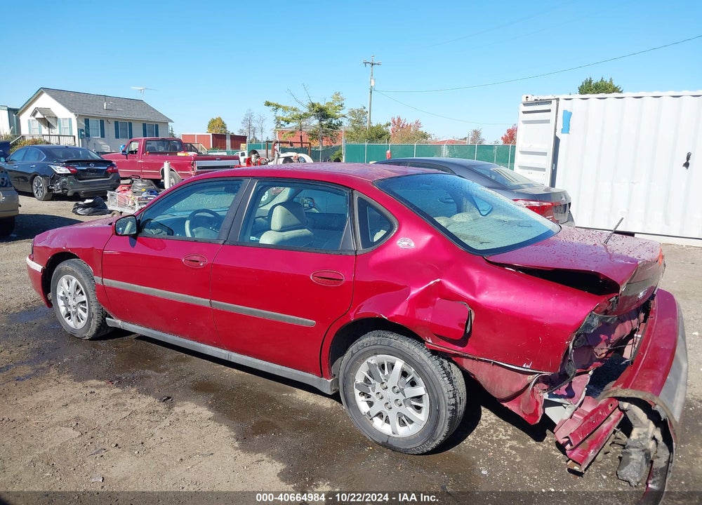 2005 CHEVROLET IMPALA POLICE VIN: 2G1WF55KX59366862