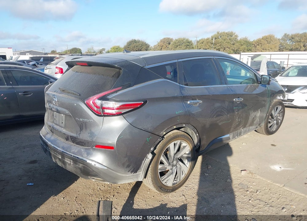 2015 NISSAN MURANO PLATINUM VIN: 5N1AZ2MG8FN200693