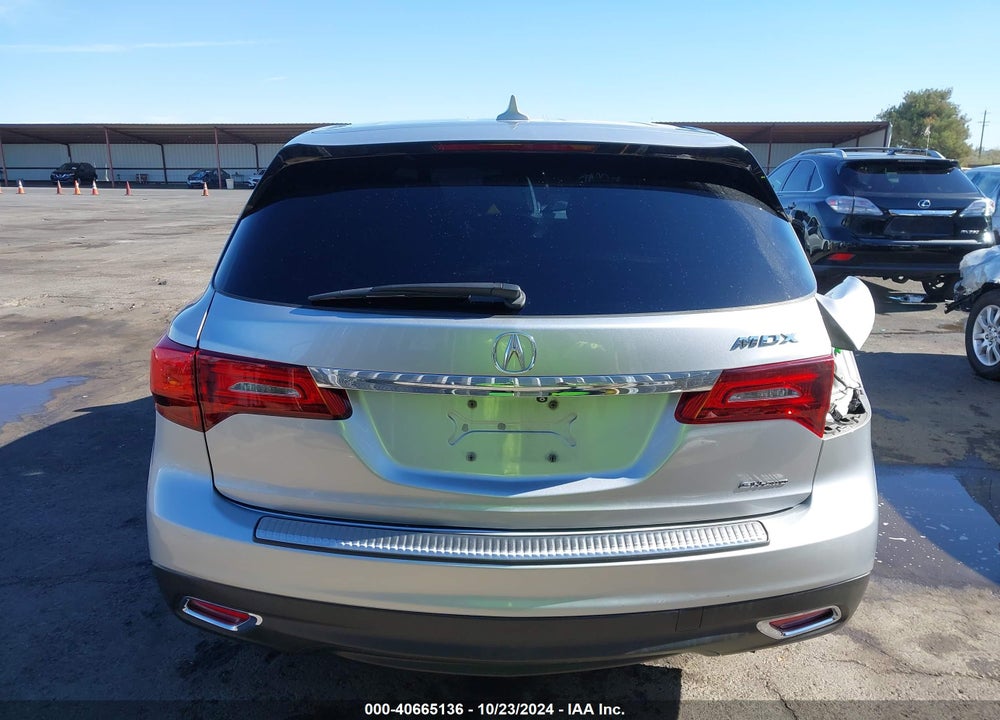 2015 ACURA MDX TECHNOLOGY PKG W/ENTERTAINMENT PKG VIN: 5FRYD4H65FB002262