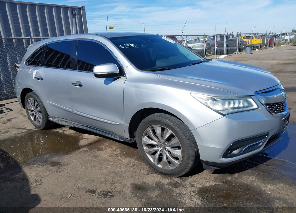 2015 ACURA MDX TECHNOLOGY PKG W/ENTERTAINMENT PKG VIN: 5FRYD4H65FB002262