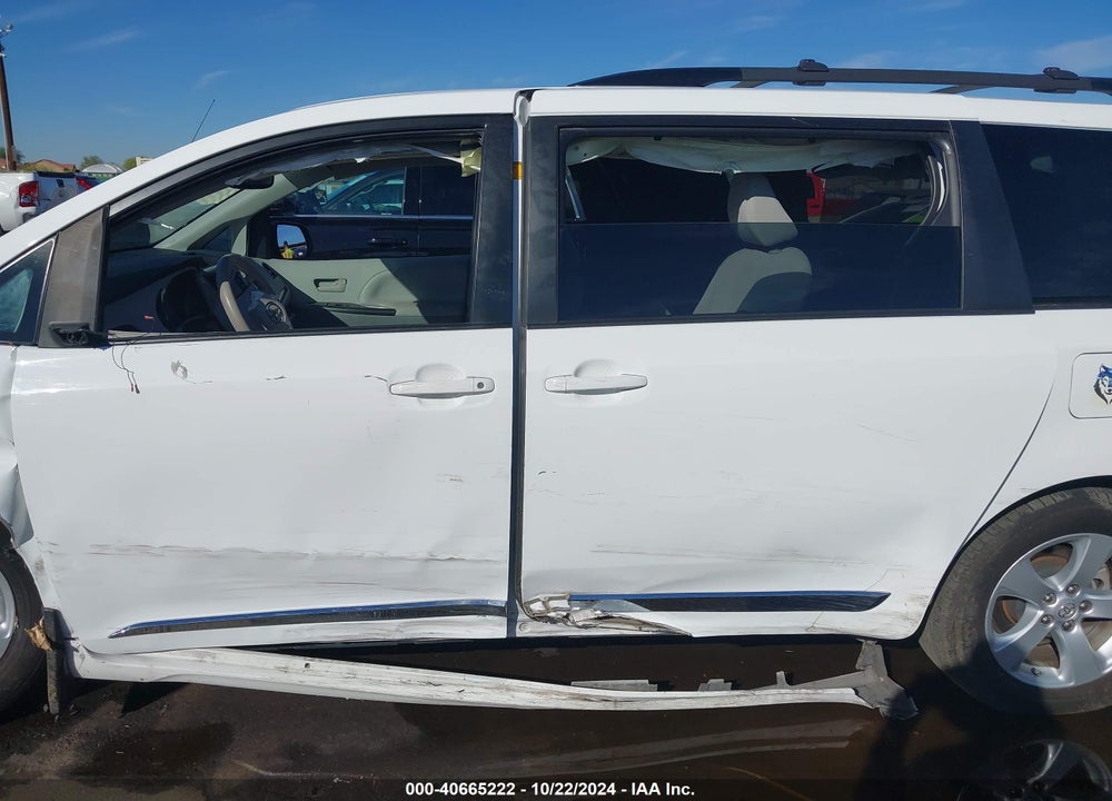 2012 TOYOTA SIENNA LE V6 8 PASSENGER VIN: 5TDKK3DC6CS210614